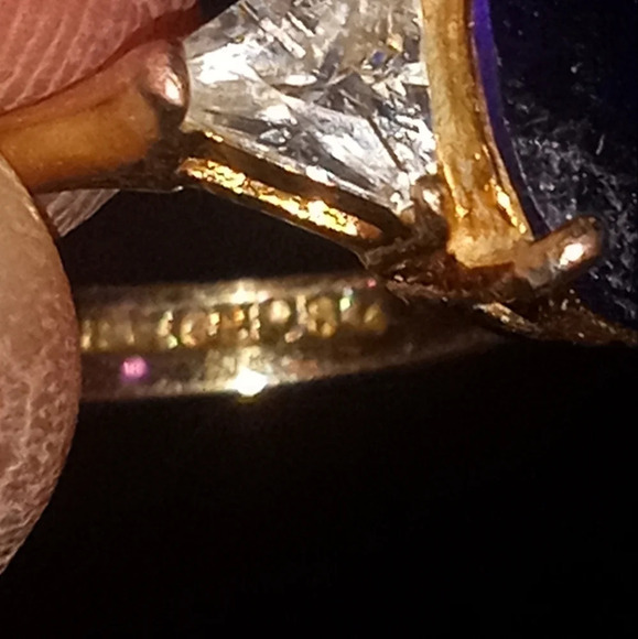 RSC oval tanzanite ring sz 7 - Picture 4 of 8